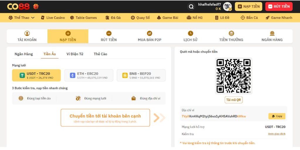 Hỗ Trợ CO88 - Hướng Dẫn Nạp – Rút Tiền Tại Nhà Cái CO88